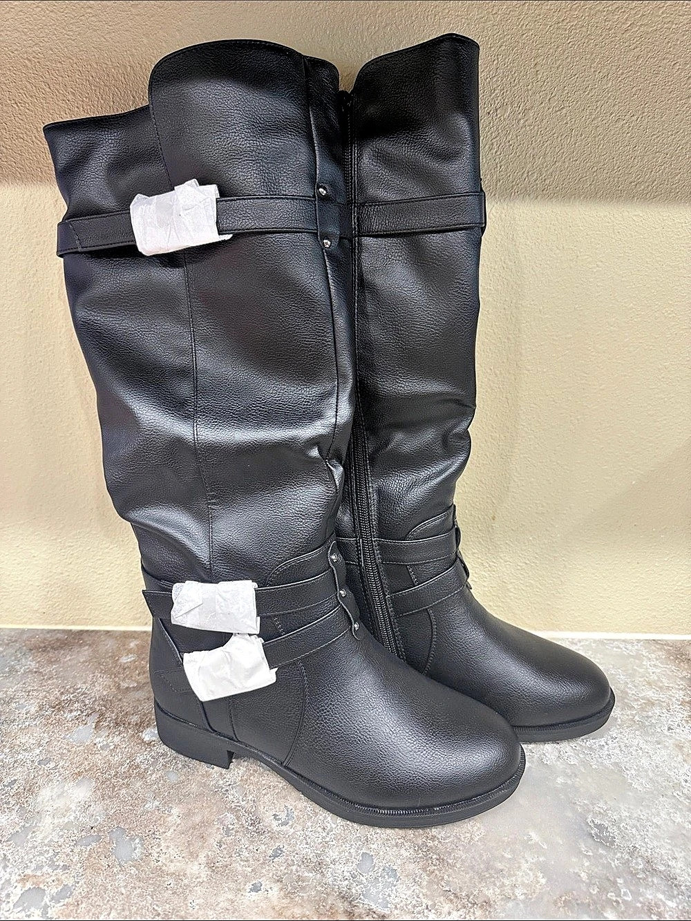 Journee Collection Black Over-the-Knee Boots New